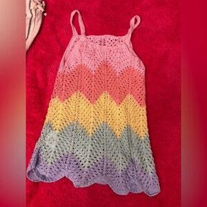 SHEIN Multicolor Chevron Kids Coverup